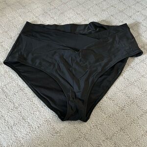 Aerie REAL GOOD swim bottoms.  Full Coverage Crossover Size XL